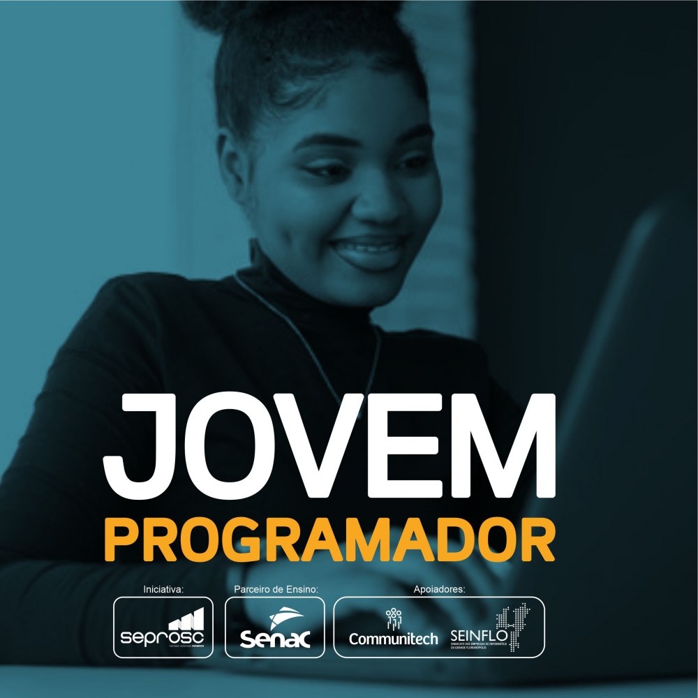 Seprosc e Senac  lançaam projeto Jovem Programador com cursos na área de tecnologia