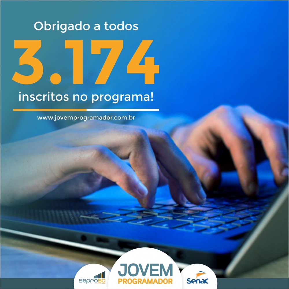 Jovem Programador supera meta de inscrições