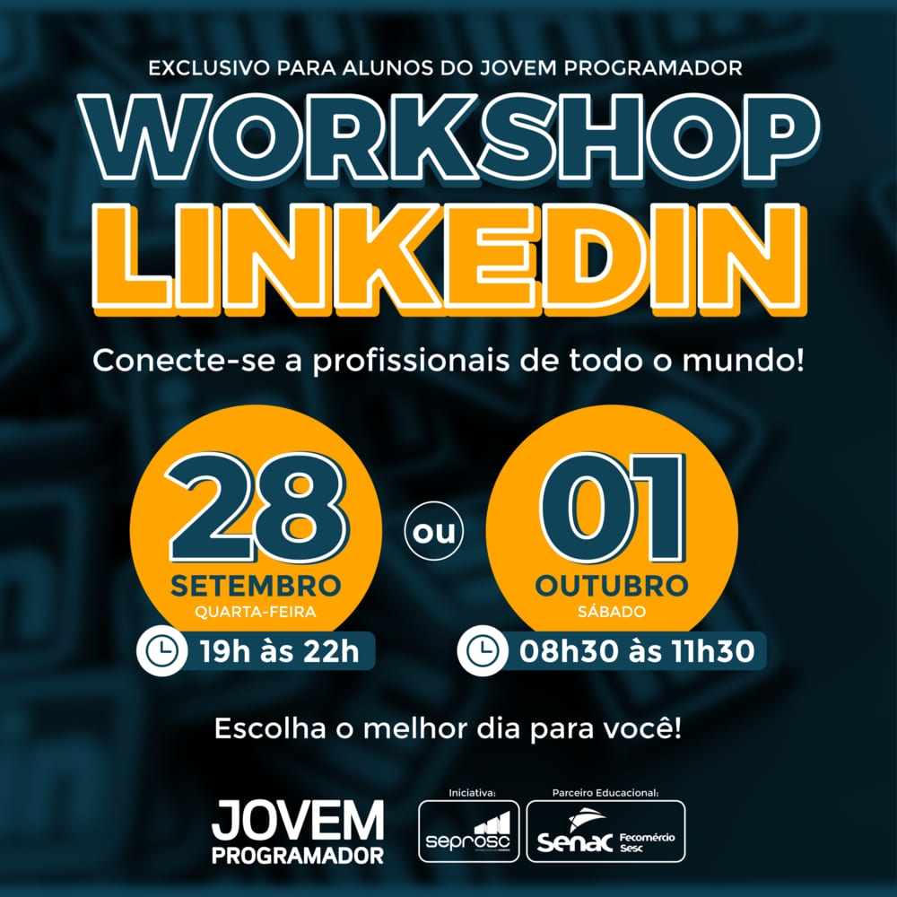 Workshop sobre o LinkedIn: conecte-se a profissionais de todo o mundo