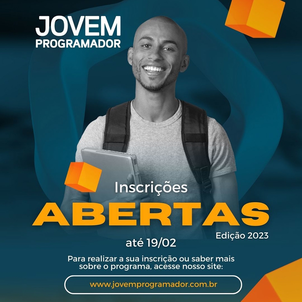 Inscrições abertas para o Jovem Programador 2023