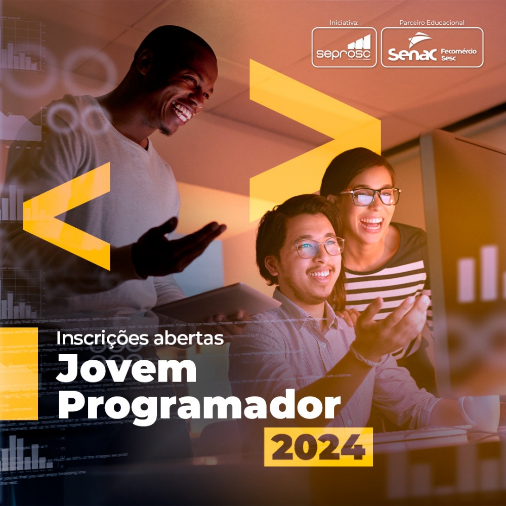 Inscrições abertas para o Programa Jovem Programador 2024 