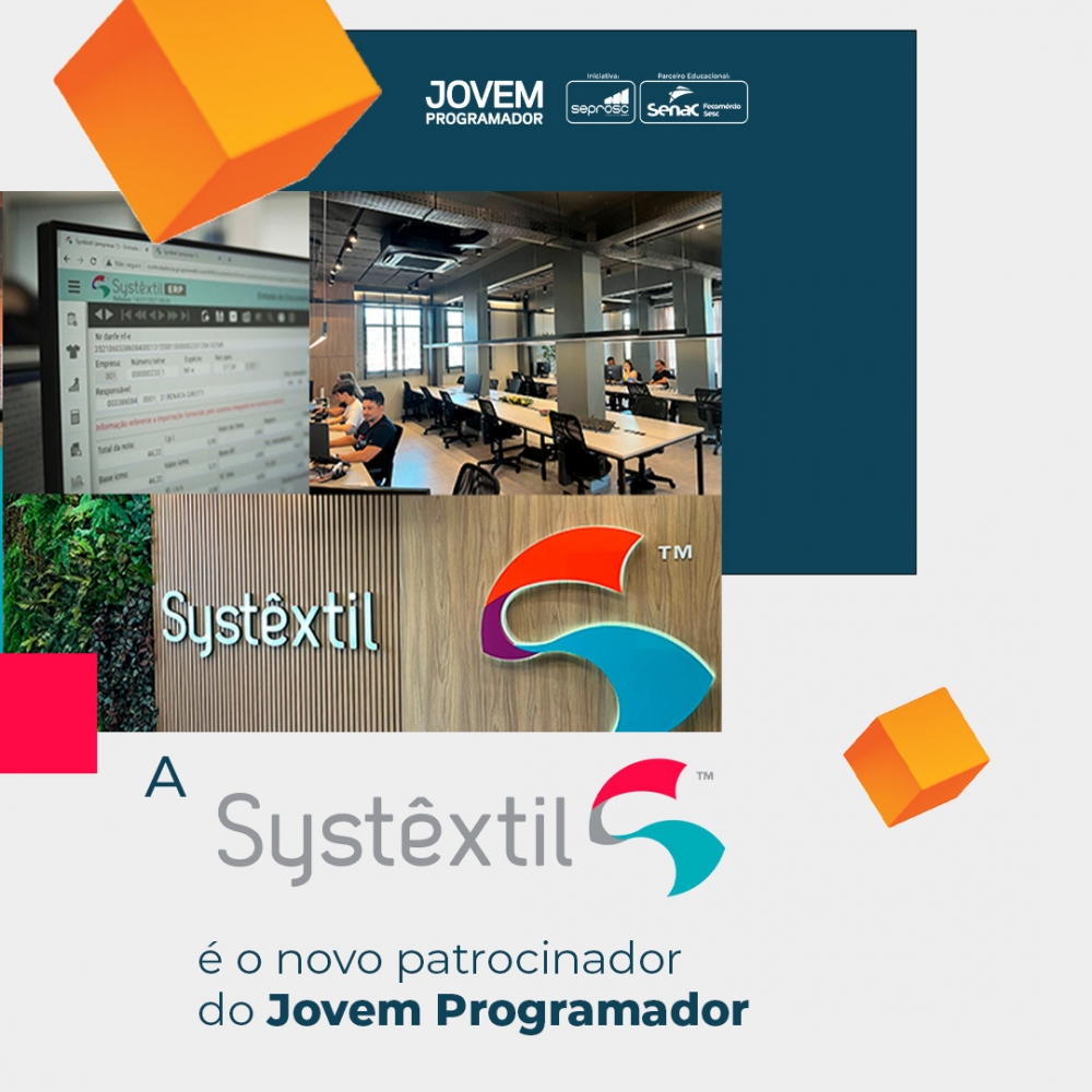 Systêxtil é a nova patrocinadora do Jovem Programador