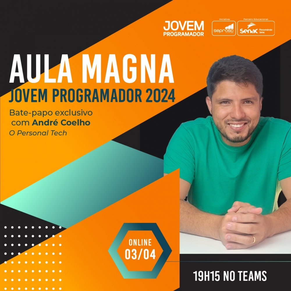 Jovem Programador realiza aula magna exclusiva  para alunos do programa