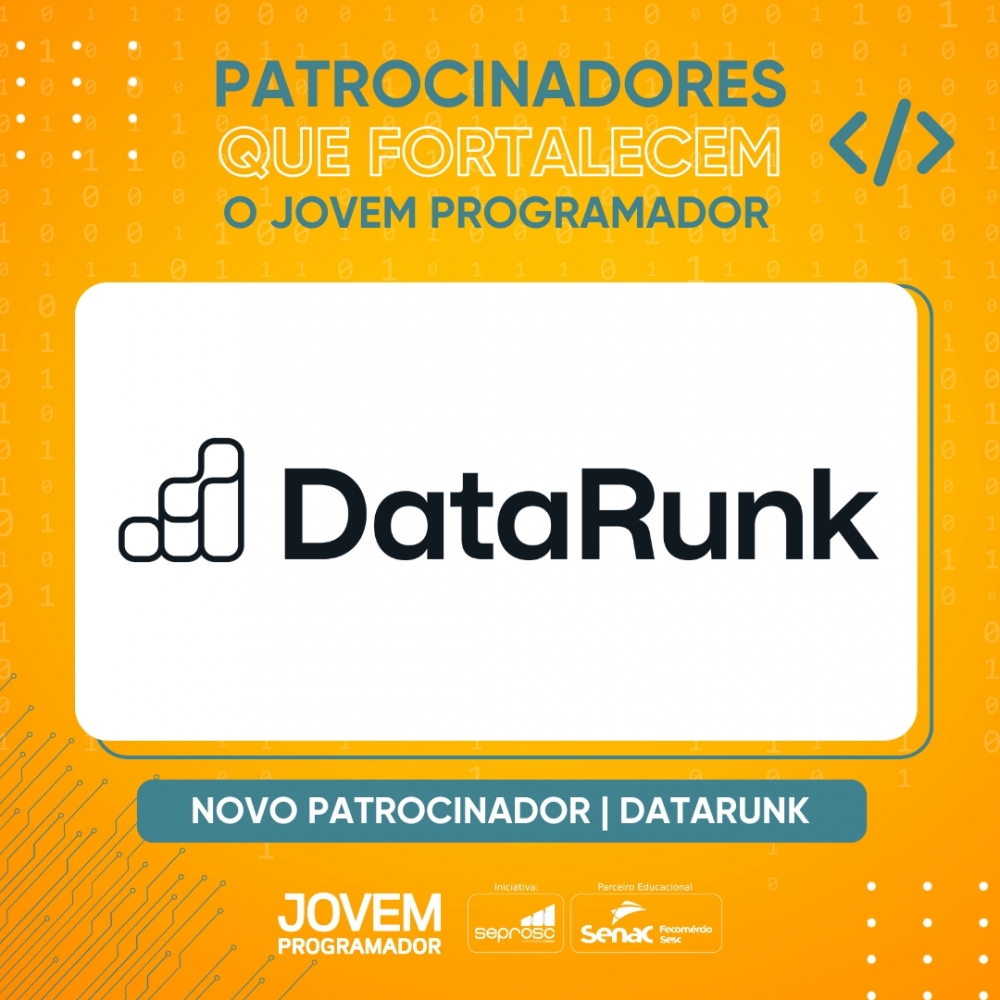 DataRunk é a nova patrocinadora do Jovem Programador