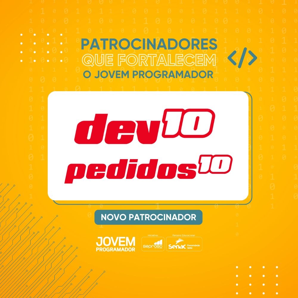 Dev10 é a nova patrocinadora do Jovem Programador