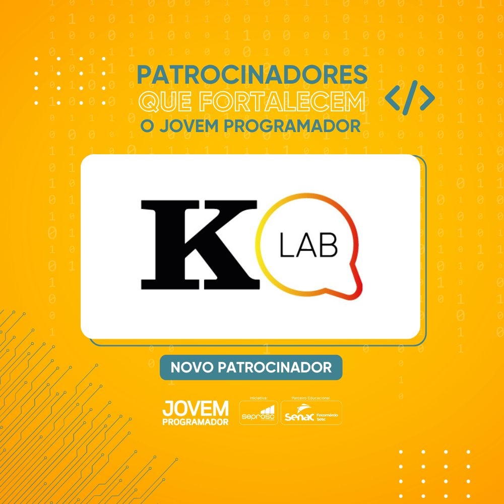 Koerich Lab é o novo patrocinador do Jovem Programador