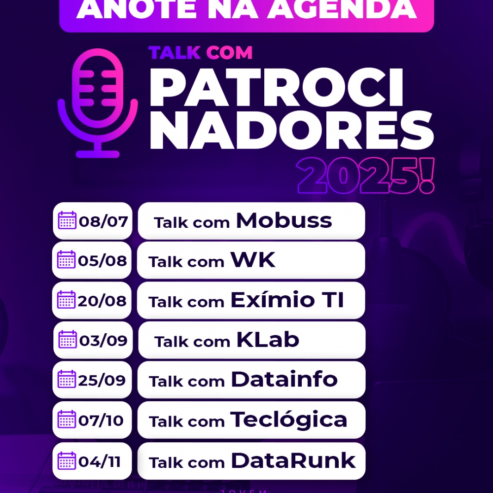 Talks com Patrocinadores conectam alunos do Jovem Programador com o mercado de tecnologia em SC