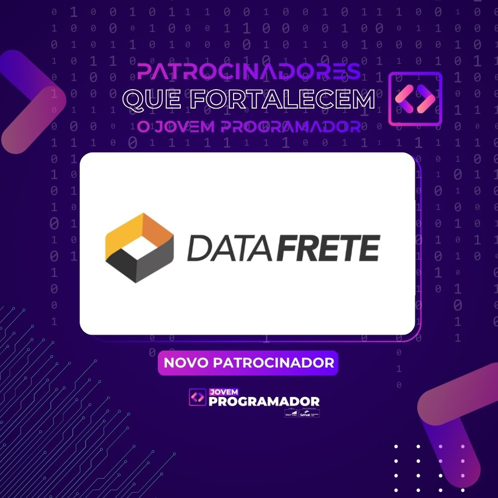 DATAFRETE é a nova patrocinadora do Jovem Programador!