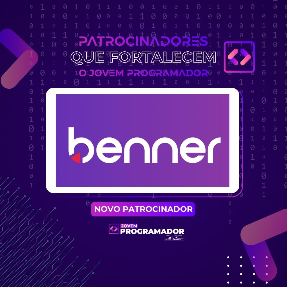 Benner é a nova patrocinadora do Jovem Programador